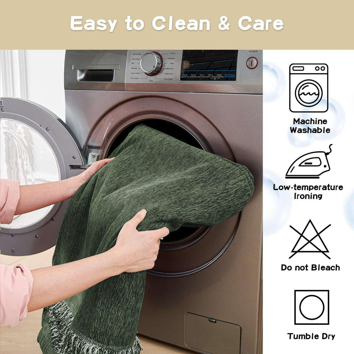 MYSKY HOME moss green color complements most interiors.