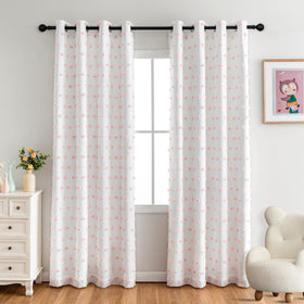 MYSKY HOME pink blackout curtains full-set window for total privacy and light blocking.
