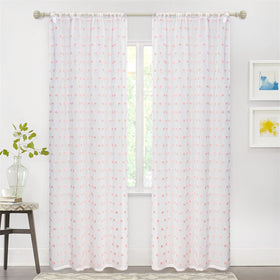 MYSKY HOME pink sheer curtains for a versatile children's room decor.