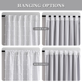MYSKY HOME pom pom sheer detail adds stylish softness and diffusion