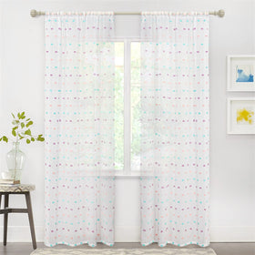 MYSKY HOME Rainbow Pom Pom Curtains complement traditional and modern decor.
