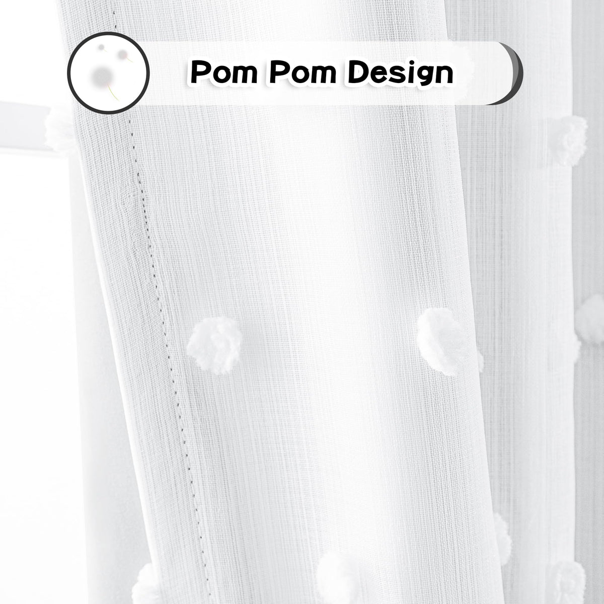 MYSKY HOME rod pocket top provides classic window treatment look