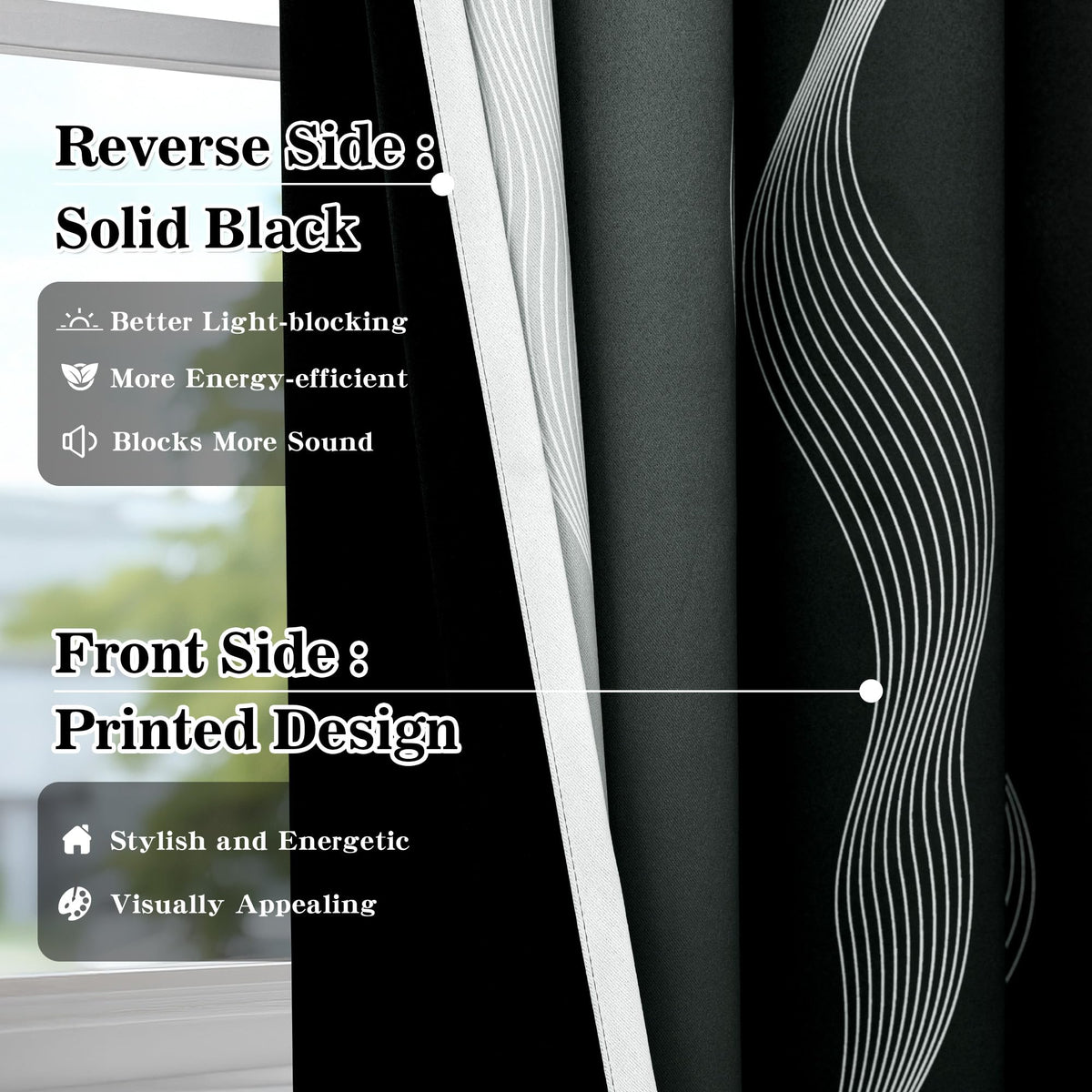 MYSKY HOME Thermal-insulated design helps balance indoor temperatures.