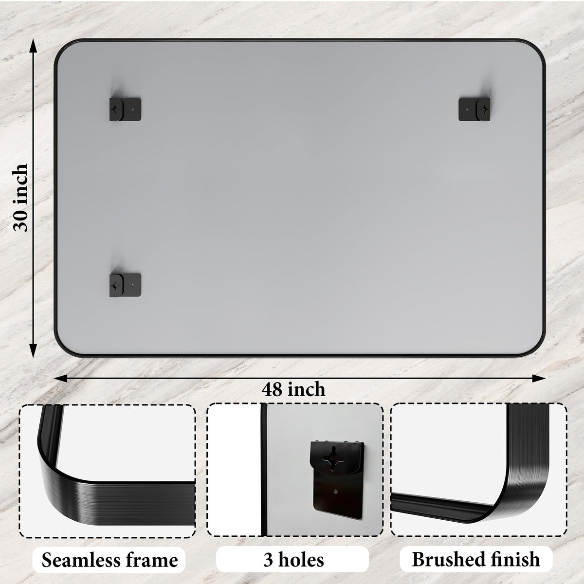 MYSUNORIA rounded corners close-up, shatterproof design for safe daily use.