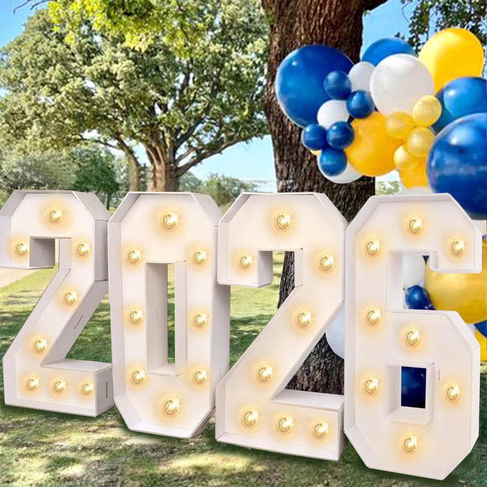 Mythcloud 2026 mosaic-number kit front view—easy-to-assemble for classroom celebrations.