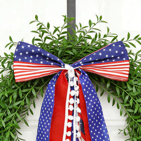Mythcloud front-door patriotic decor idea ideal for indoor and outdoor celebrations.
