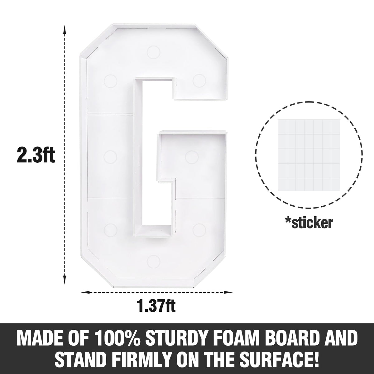 Mythcloud pre-cut holes enable easy light placement for vibrant signage