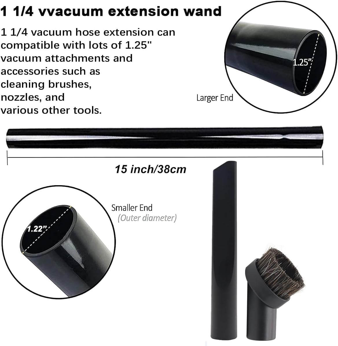 MZY LLC 2-in-1 small nozzle reaches tight corners and upholstery efficiently.
