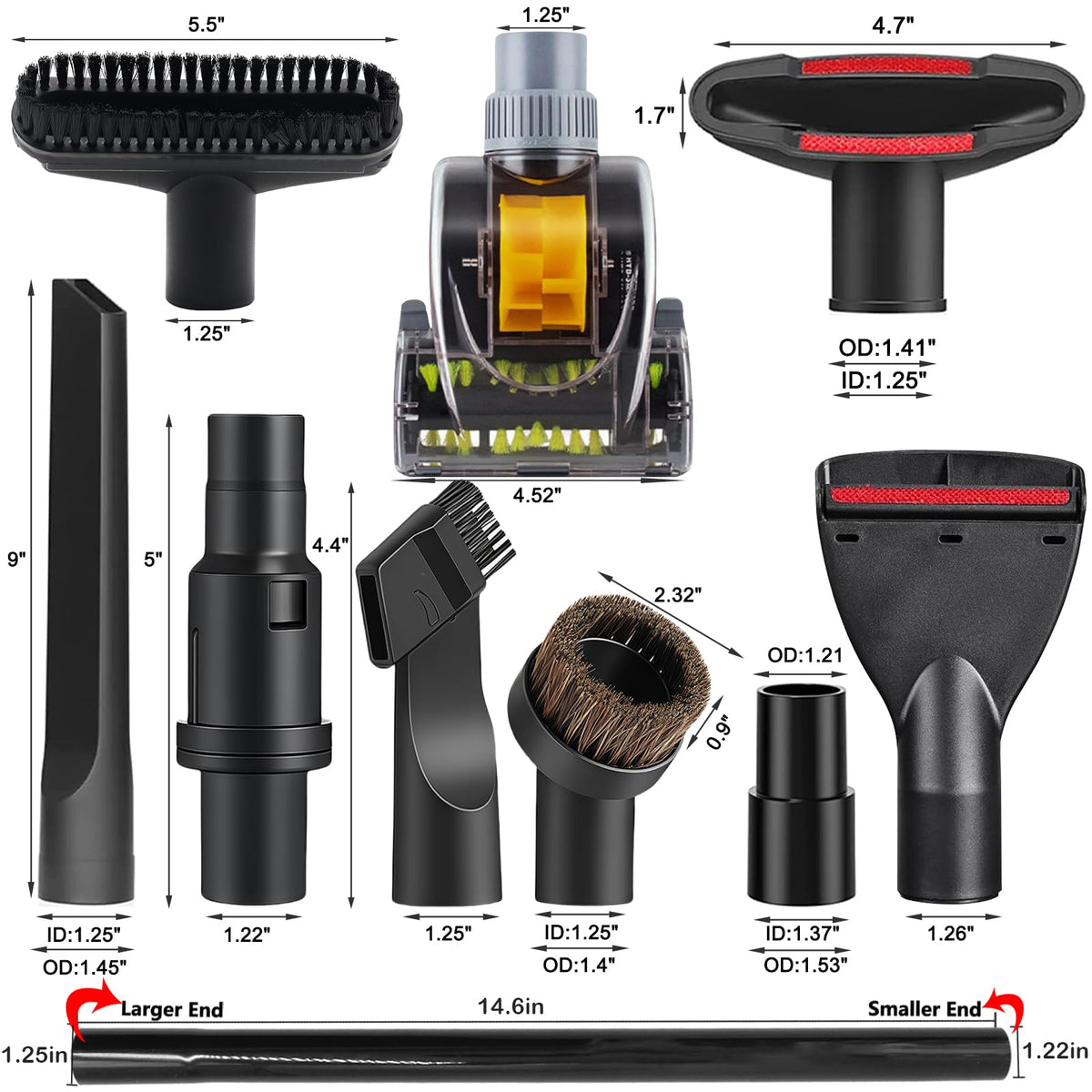 MZY LLC horsehair vacuum brush protects delicate fabrics during cleaning.
