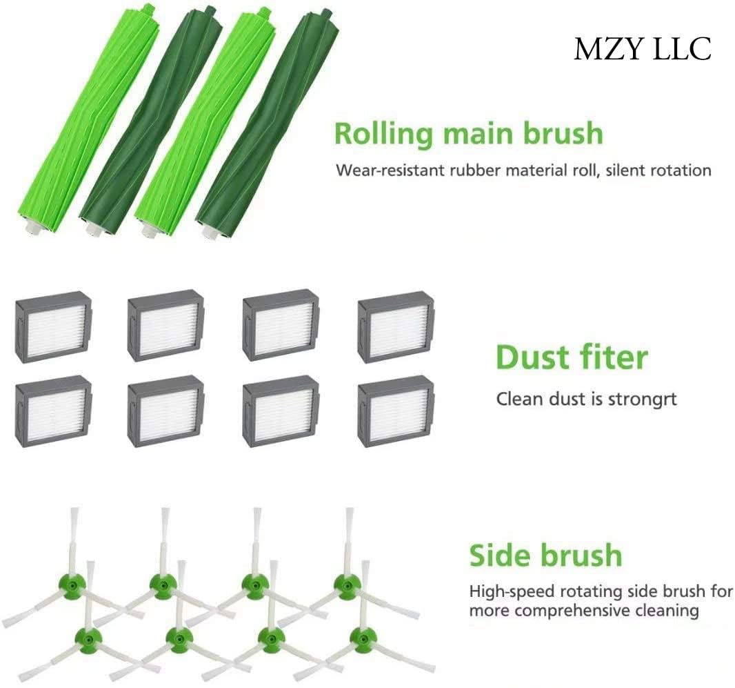 MZY LLC side brushes reach edges for deeper Roomba cleaning