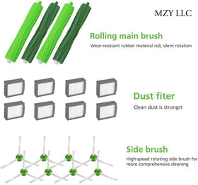 MZY LLC side brushes reach edges for deeper Roomba cleaning