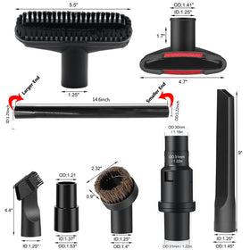 MZY LLC 2-in-1 nozzle for versatile cleaning on corners and surfaces.
