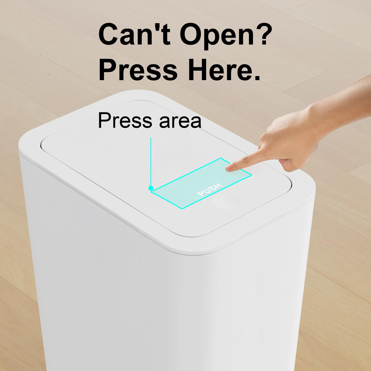 N NETDOT 3 Pack 10L slim rectangular bin fits corners.