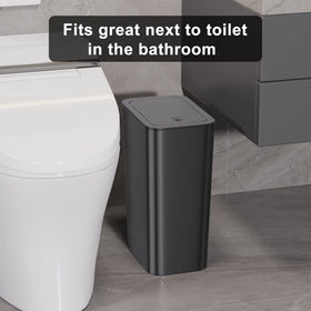 N. NETDOT kitchen 4 Gal trash bin with lid for odor control