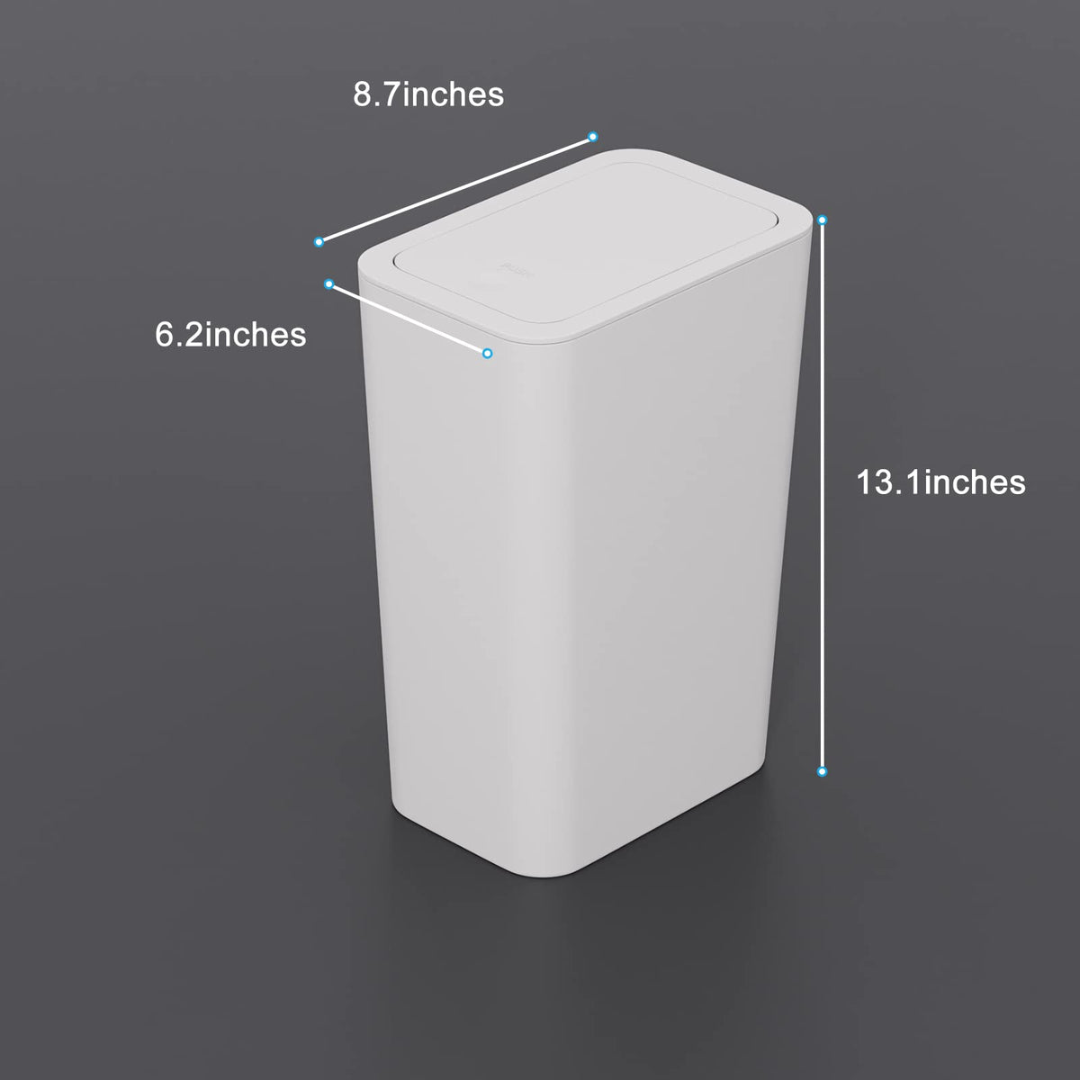 N. NETDOT modern trash can set enhances any room with a chic look.