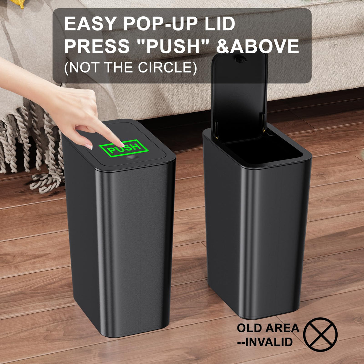 N. NETDOT pop-up lid seals to minimize exposure