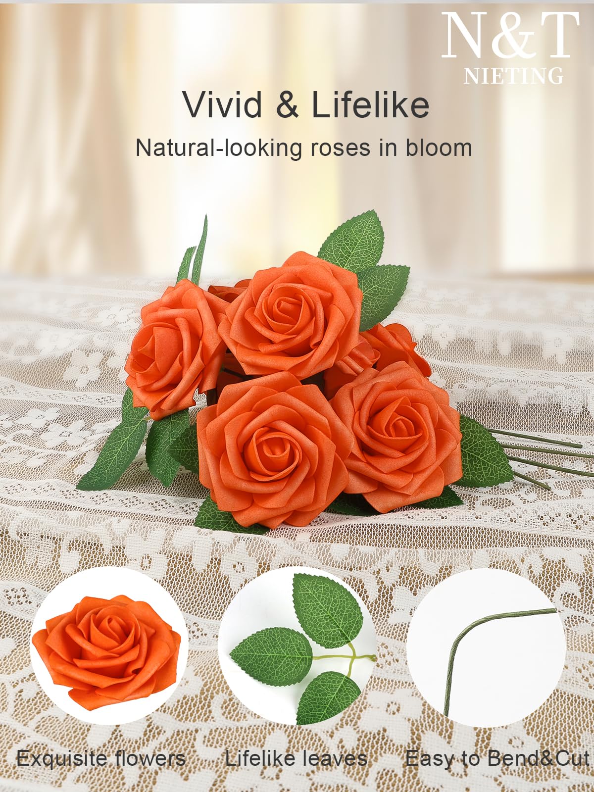 Rustic gift box includes leaves and aroma card for added charm.