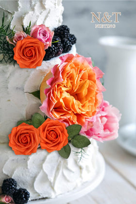 Versatile fake roses for centerpieces, bouquets, and decorative arrangements.