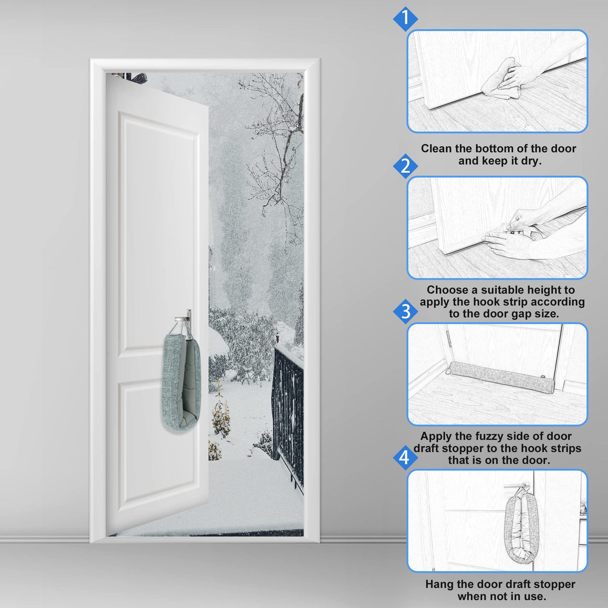 NABOWAN energy-saving design helps retain indoor air and reduce drafts