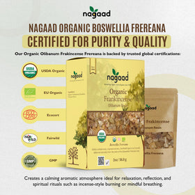 Nagaad Frankincense Frereana resin used with charcoal discs for ritual
