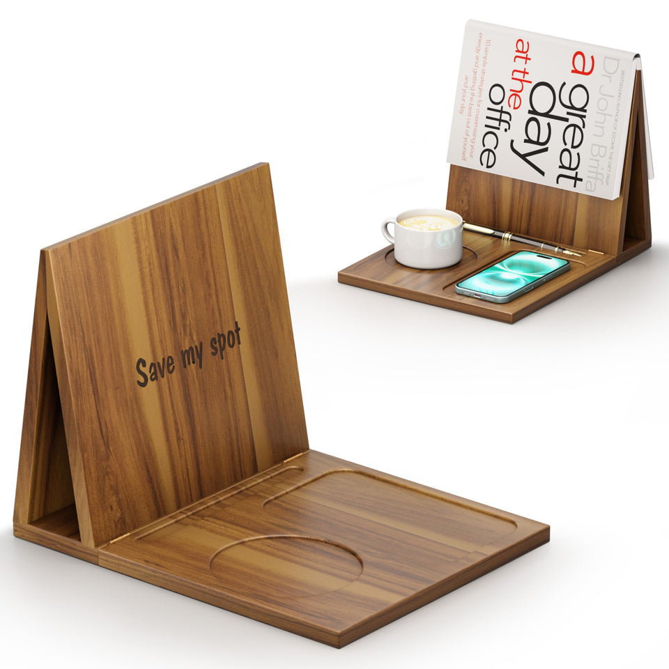 NAGAWOOD triangle book page holder with sturdy design for stable reading