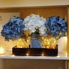 Nagobi mason jar centerpiece for kitchen or living room styling