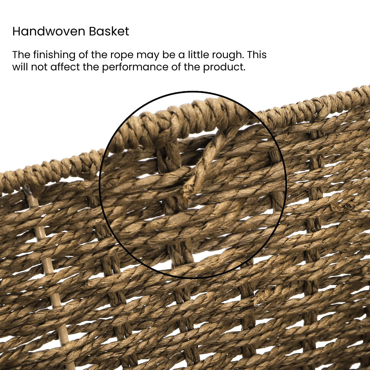 Nagpew brown woven basket adding modern decor to a room