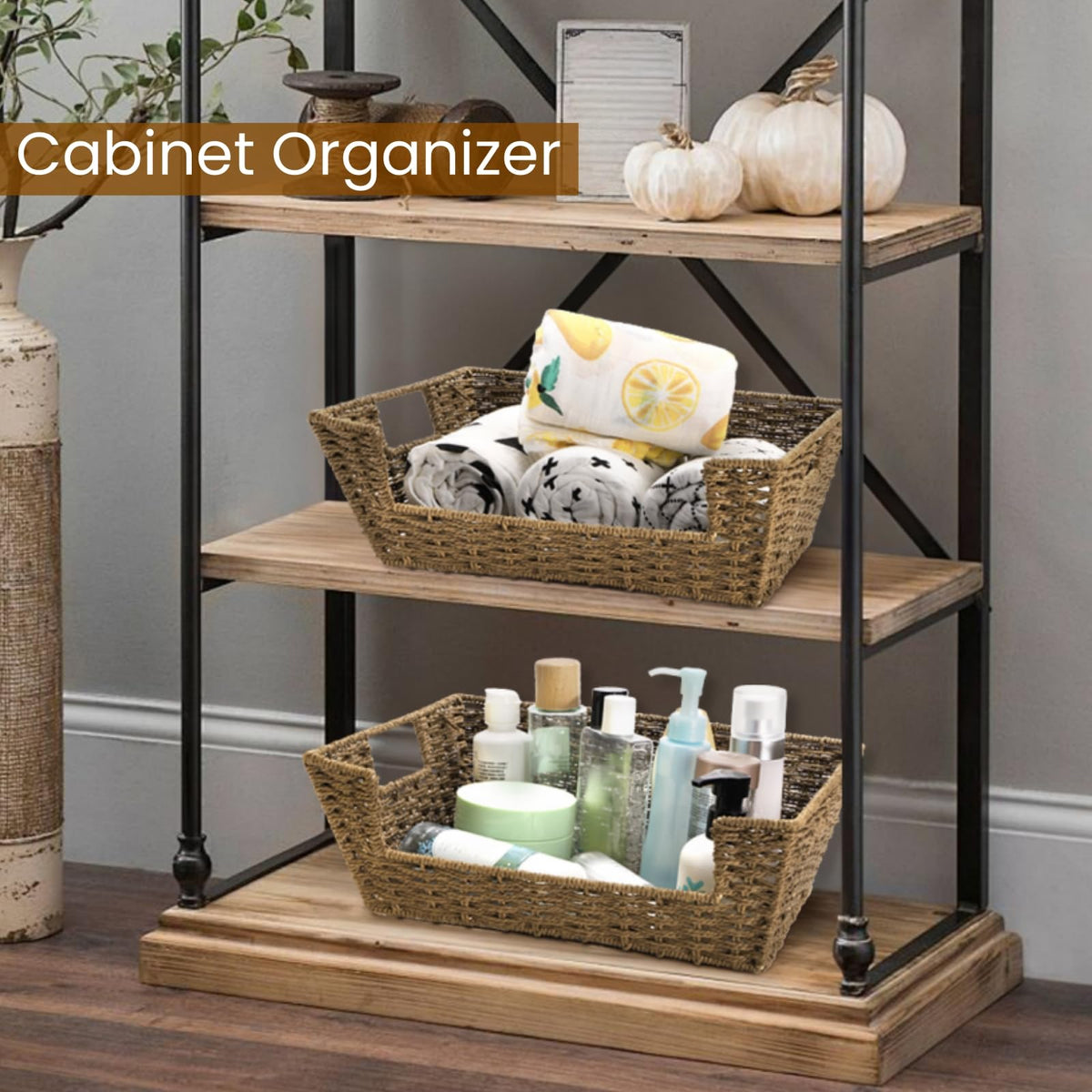 Nagpew multipurpose basket for shelves and countertops