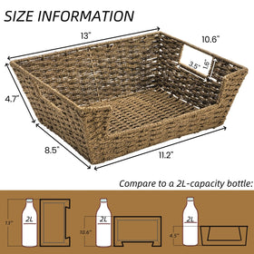 Nagpew basket with built in handles for simple carrying