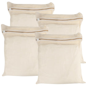 NAHADS large cotton mesh laundry bag protects delicates during washing.