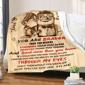NAIREG To My Wife blanket folded display emphasizes generous 60x80 size