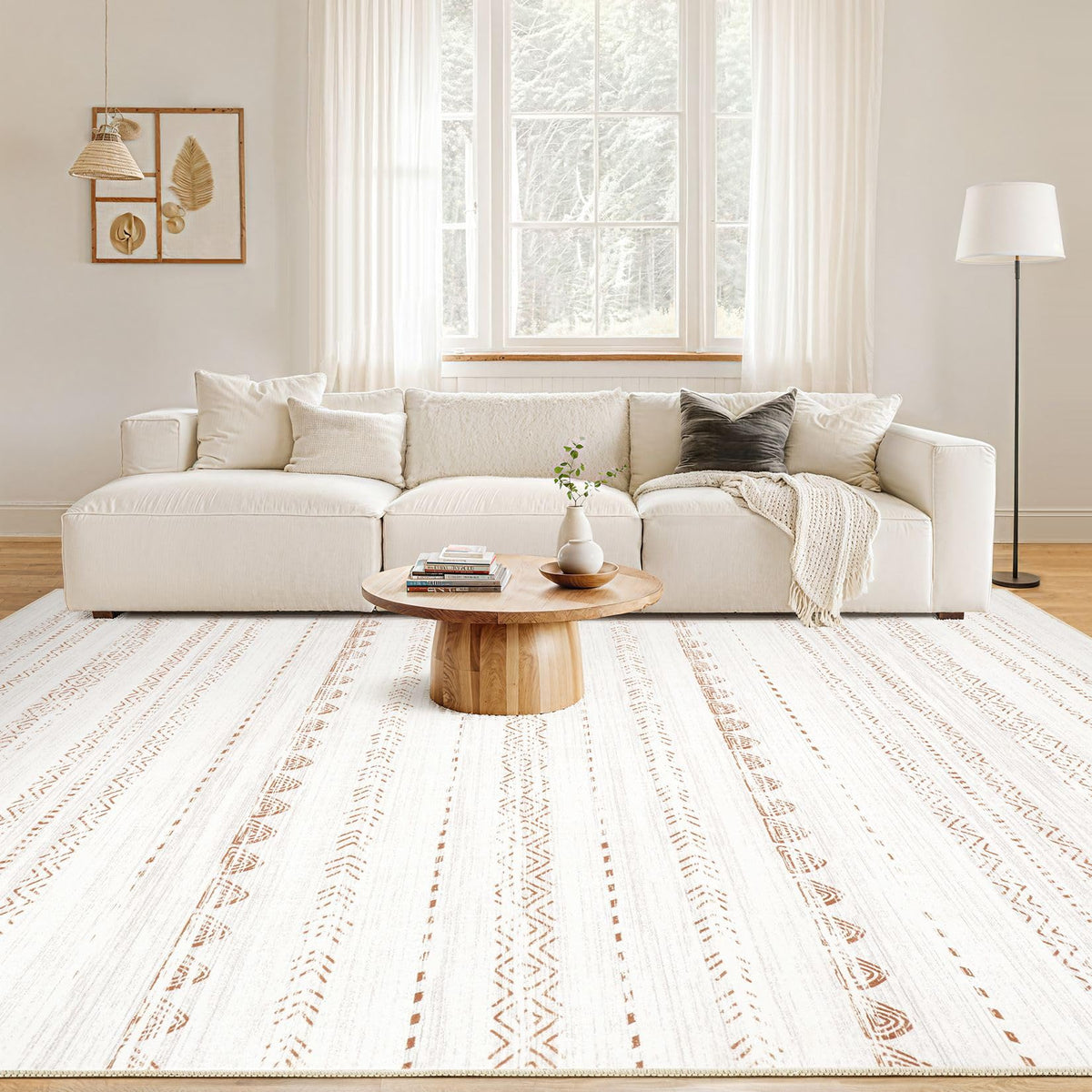 Nakagishi rug non-slip backing prevents slipping.