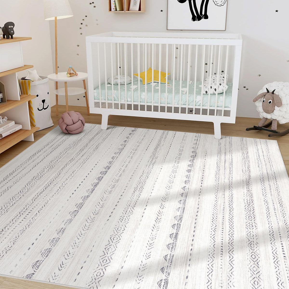 Nakagishi playroom rug provides safe, cushioned surfaces for kids