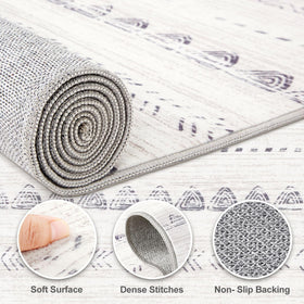Nakagishi washable rug 5x7 simplifies cleaning for busy homes