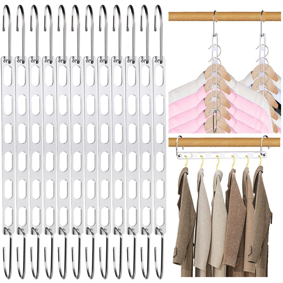 NAKBINX space-saving hangers with collapsible design maximize closet space