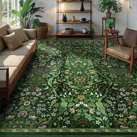 NakedCloud 8x10 rug with floral design enhances living spaces for color and style.