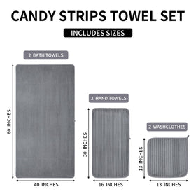 NALIVO 6-piece set suited for bathroom, spa, gym, hotel, and dorm.