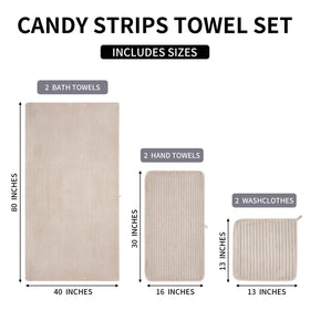 NALIVO beige towels suit big and tall users with 40x80 size