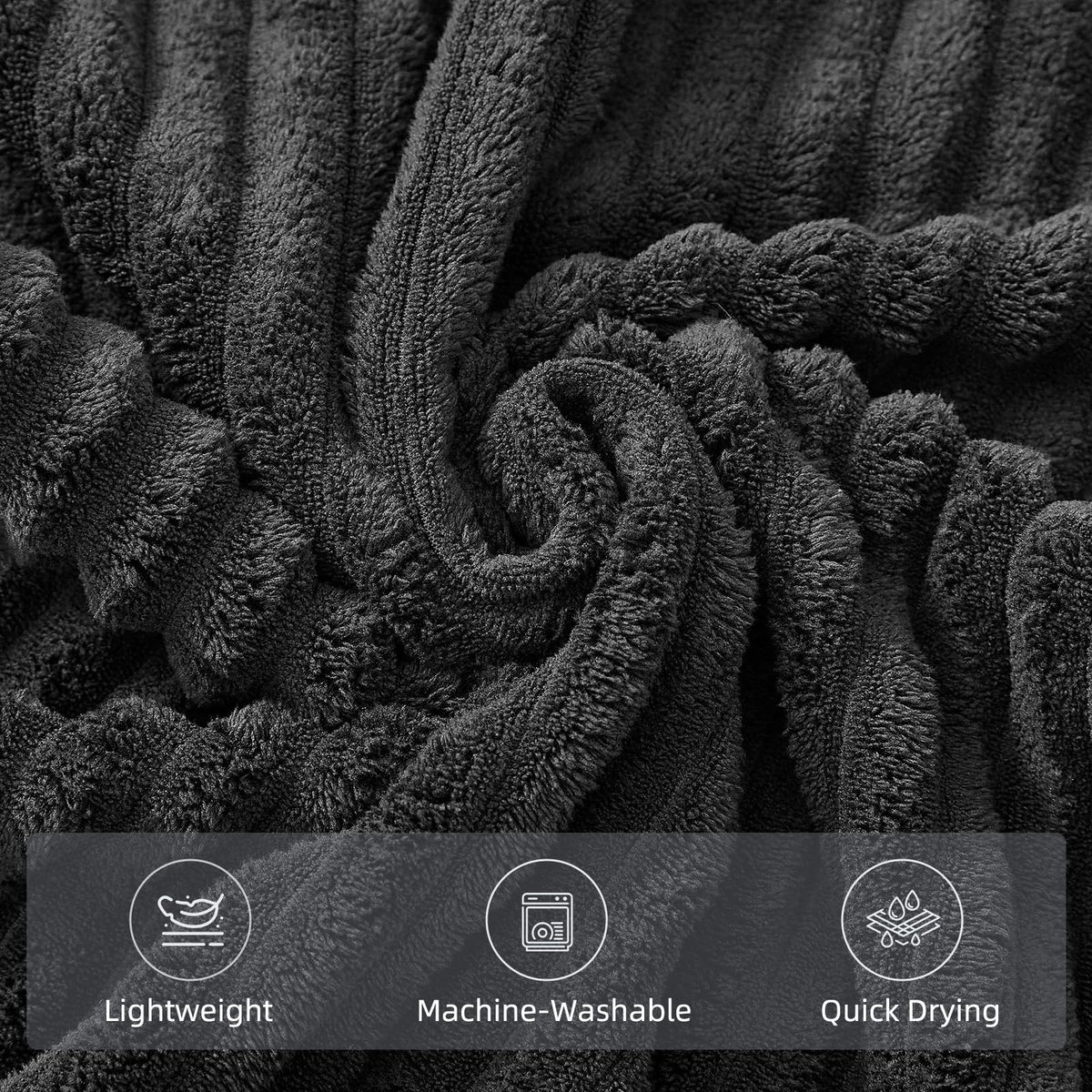 NALIVO towels feature durable double-stitched edges for daily use.