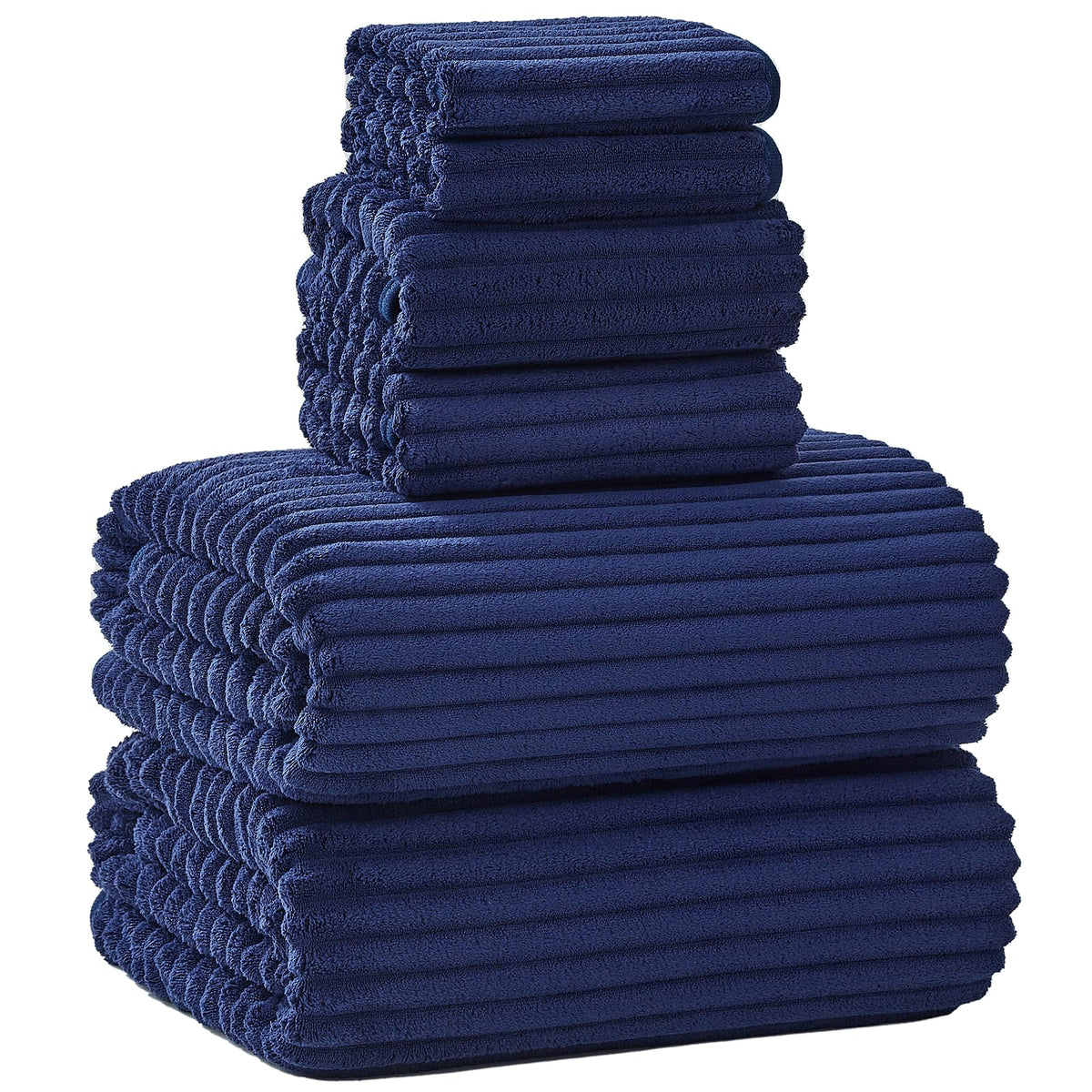 NALIVO extralarge bath towel set in 40x80 size for full-body coverage