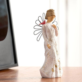 NAN ZAI NAN FANG Compact 5.9-inch angel for mantel or shelf display