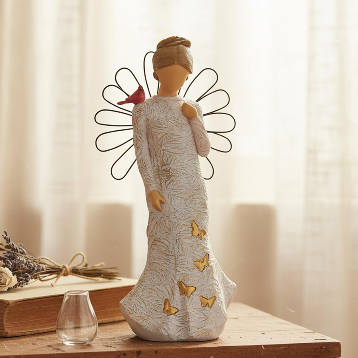 NAN ZAI NAN FANG Praying angel decor for bedside tables and shelves