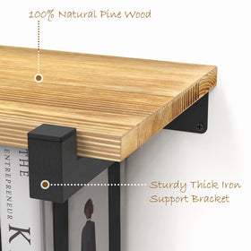 NANATI invisible wall-mounted bookshelf blends with decor for neat storage