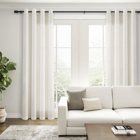 Nanspring 84 inch curtains bedroom ambience with airy feel