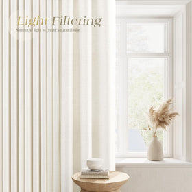 Nanspring curtains grommets closeup 1.6 inch for smooth sliding
