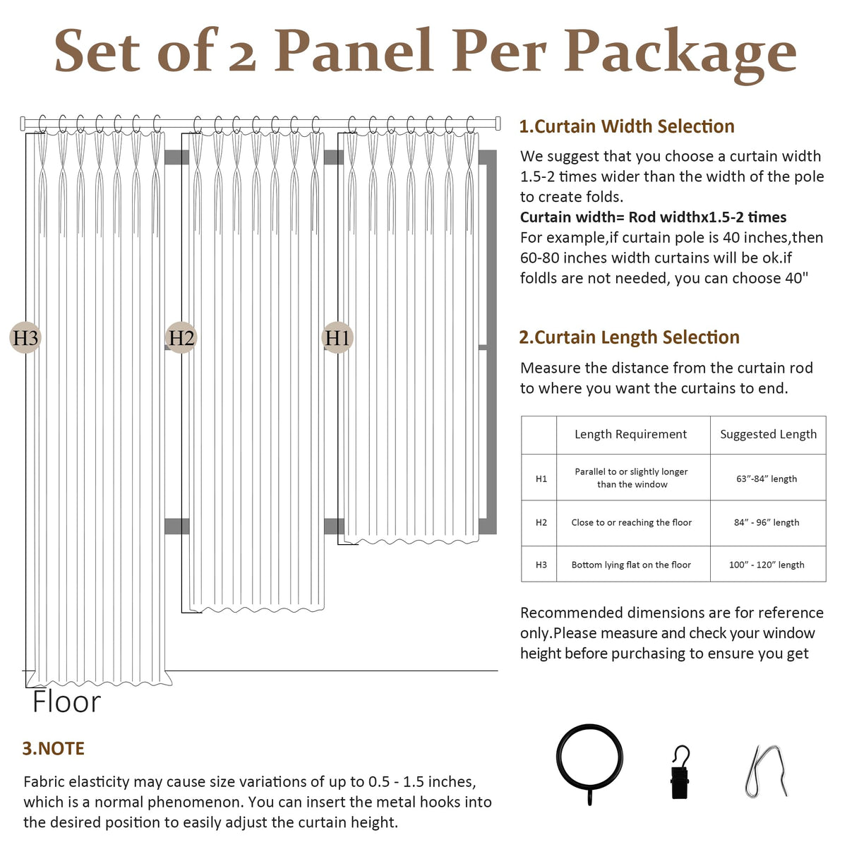 Nanspring machine-washable curtains are easy to care for.