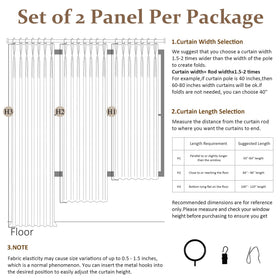 Nanspring machine-washable curtains are easy to care for.