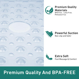 Naoloture machine washable shower mat for easy cleaning
