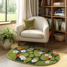 Naoloture soft-touch green bath mat feels luxurious after showers.
