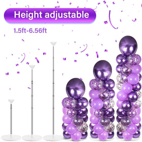 Naozinebi 12-inch matte purple balloons for a soft, refined look